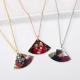 Photo Necklace Pendant Stainless Steel Image Jewelry Couples Memorial Gift
