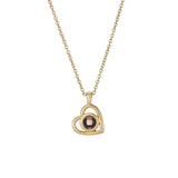 Photo Projection Necklace Custom Name Memory Pendant