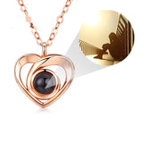 Photo Projection Necklace Personalized Name Memory Jewelry
