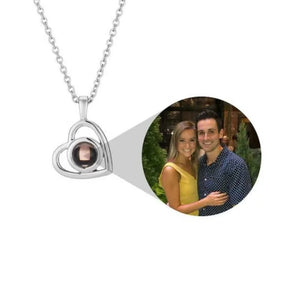 Photo Projection Necklace Custom Name Memory Pendant
