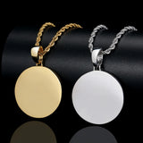 Engraved Name Pendant Necklace for Women Men - Memories Rock Jewelry Gift