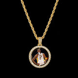 Double-Sided Picture Pendant Necklace Memory Rock Jewelry