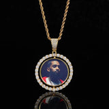 Double-Sided Picture Pendant Necklace Memory Rock Jewelry