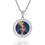 Double-Sided Picture Pendant Necklace Memory Rock Jewelry