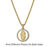 Double-Sided Picture Pendant Necklace Memory Rock Jewelry