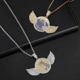 Zircon Wing Pendant Necklace Memories Rock Jewelry