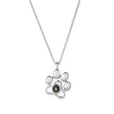 Cat Paw Palm Print Stainless Steel Necklace Pet Animal Photo