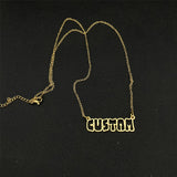 Personalized Stainless Steel Cable Chain Name Necklace