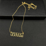 Personalized Stainless Steel Cable Chain Name Necklace