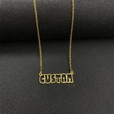 Personalized Stainless Steel Cable Chain Name Necklace