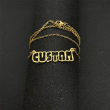 Personalized Stainless Steel Cable Chain Name Necklace