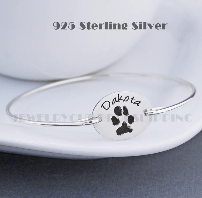 Personalized Pet Jewelry Engraved Memorial Loss Pet Lover Adoption