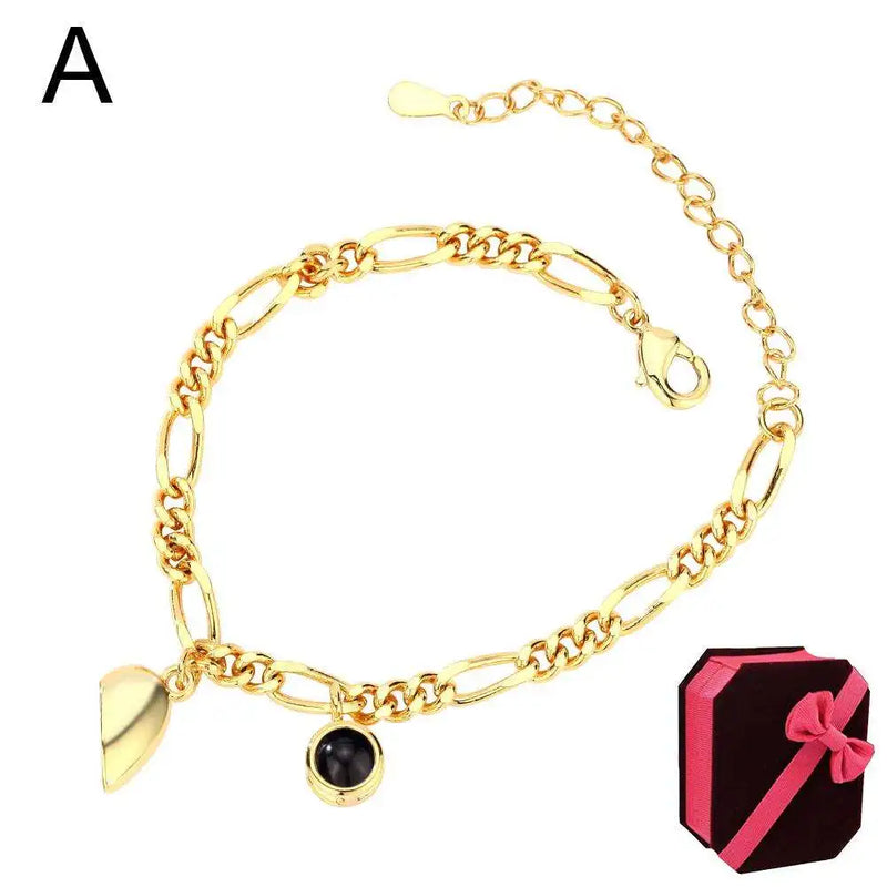 Family Memorial Photo Bracelet - Personalized Projection Bracelet