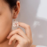 Stainless Steel Letter Earrings for Women