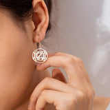 Stainless Steel Letter Earrings for Women