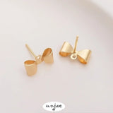 S925 Silver Needle Butterfly Band Earrings DIY Materials