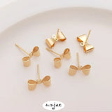 S925 Silver Needle Butterfly Band Earrings DIY Materials