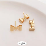 S925 Silver Needle Butterfly Band Earrings DIY Materials