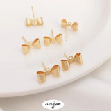 S925 Silver Needle Butterfly Band Earrings DIY Materials