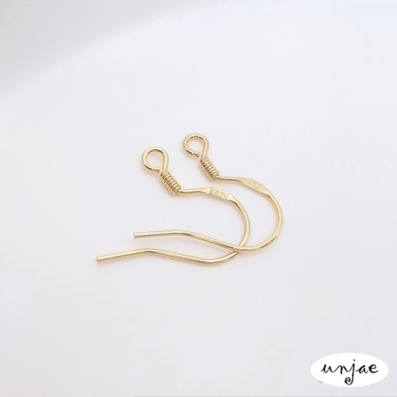 S925silver 18K & 14K Gold-Plated Ear Hooks for Earrings DIY