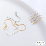 S925silver 18K & 14K Gold-Plated Ear Hooks for Earrings DIY