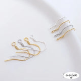 S925silver 18K & 14K Gold-Plated Ear Hooks for Earrings DIY