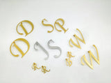 Initial Letter Women's Stud Earrings