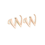 Initial Letter Women's Stud Earrings