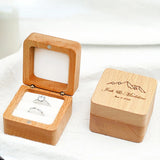 Solid Wood Jewellery Box Earring Storage Walnut Necklace Ring Display Box
