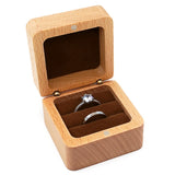 Solid Wood Jewellery Box Earring Storage Walnut Necklace Ring Display Box
