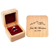 Solid Wood Jewellery Box Earring Storage Walnut Necklace Ring Display Box