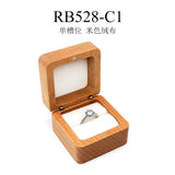 Solid Wood Jewellery Box Earring Storage Walnut Necklace Ring Display Box