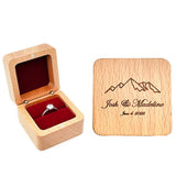 Solid Wood Jewellery Box Earring Storage Walnut Necklace Ring Display Box