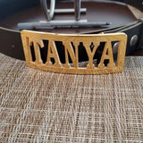 Custom Stainless Steel Belt Buckle for Husband, Men's Business Jewelry