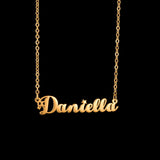 Custom Stainless Steel Choker Name Necklace Personalized Letter Pendant