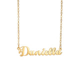 Custom Stainless Steel Choker Name Necklace Personalized Letter Pendant