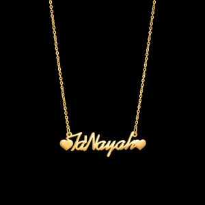 Personalized Stainless Steel Heart Choker Name Necklace