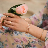 Personalized Stainless Steel Bangle Letter Jewelry Gift