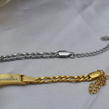 Stainless Steel Name Bracelet Link Chain Letter Bracelet