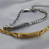 Stainless Steel Name Bracelet Link Chain Letter Bracelet
