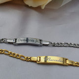 Stainless Steel Name Bracelet Link Chain Letter Bracelet