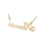 Stainless Steel Name Necklace Personalized Nameplate Letter Pendant Necklace
