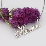Stainless Steel Name Necklace Personalized Nameplate Letter Pendant Necklace