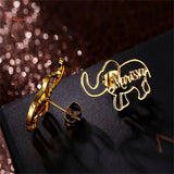 Custom Stainless Steel Elephant Earrings
