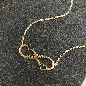 Personalized Heart Sideway Cross Necklace Women Lover