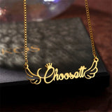 Personalized Stainless Steel Butterfly Choker Necklace