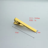 Men's Stainless Steel Tie Clip Name Logo Smooth Brooch
