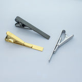 Men's Stainless Steel Tie Clip Name Logo Smooth Brooch