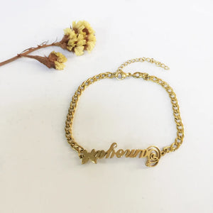 Personalized Stainless Steel Name Bracelet for Her