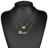 Personalized Stainless Steel Double Layer Name Necklace